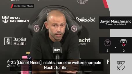 Mascherano schwärmt von "anormalem" Messi