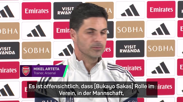 Saka? Arteta: "Kann jederzeit ein Spiel entscheiden" Saka? Arteta: "Kann jederzeit ein Spiel entscheiden"