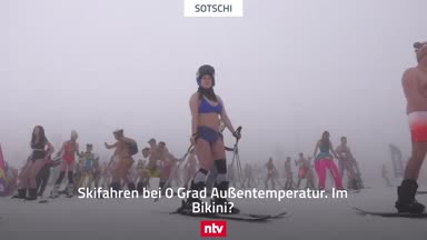 Eiskaltes Festival: Ski-Action im Bikini