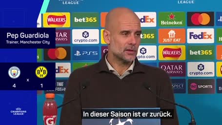 Guardiola gerät nach BVB-Klatsche ins Schwärmen Guardiola gerät nach BVB-Klatsche ins Schwärmen