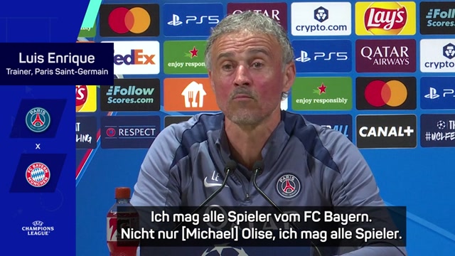 Enrique lobt Bayern: "Ich mag alle Spieler"