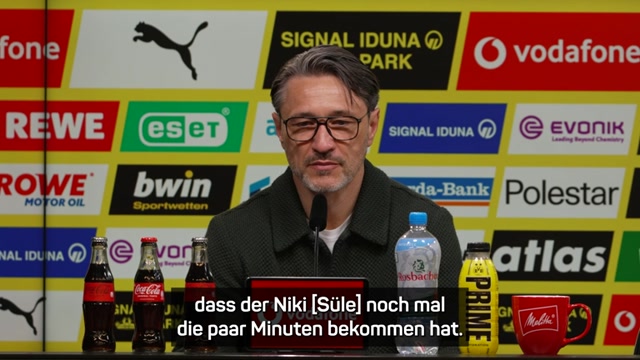 Kovac huldigt Süle: "Ein toller Bursche"