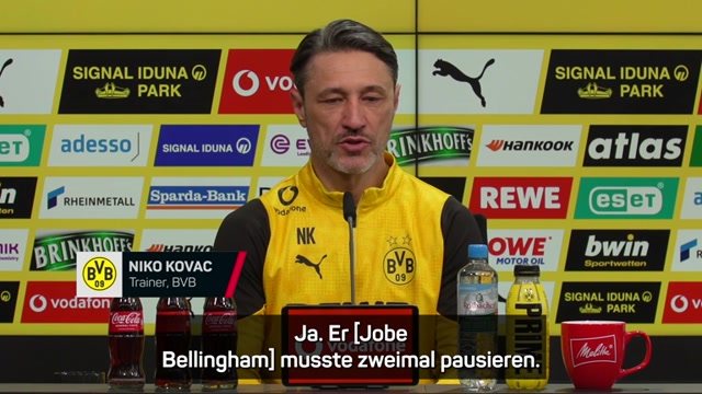 Kovac lobt Bellingham: "Hat tollen Charakter"