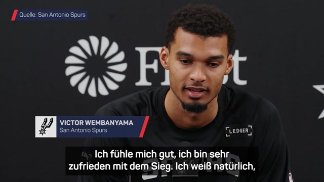 Wembanyama nach Schockmoment zuversichtlich