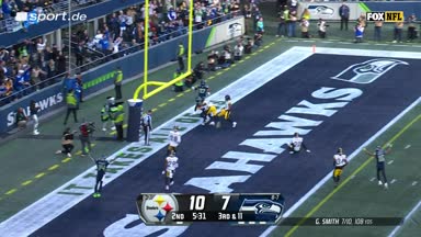 Smith feuert Laser in die Endzone zu JSN