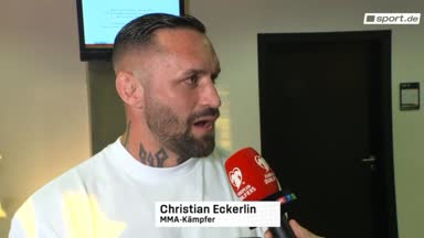 MMA-Star Eckerlin als Fan beim DFB-Team