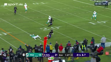 Likely fängt Touchdown-Pass mit einer Hand