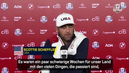 Scheffler über Donald Trump: "Er liebt das Golfspiel"