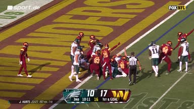 Eagles fumblen bei "Tush-Push" vor der Endzone