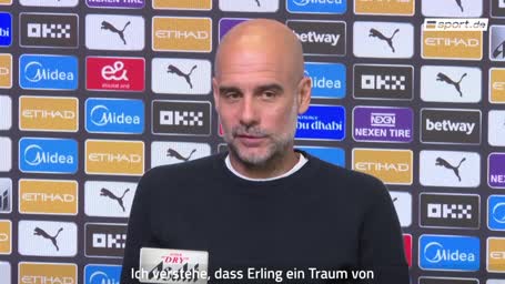Pep Guardiola spricht über Haaland-Gerüchte