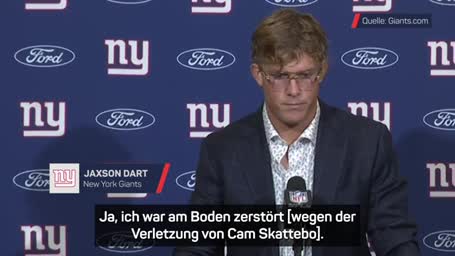 Horrorverletzung schockt Giants – Dart fassungslos Horrorverletzung schockt Giants – Dart fassungslos