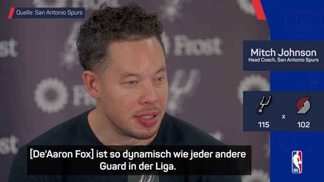 Johnson schwärmt: "Dynamischer" Fox ein Top-Guard