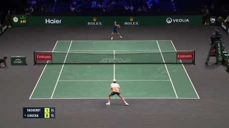 Highlights: Vacherot überrascht Lehečka in Paris Highlights: Vacherot überrascht Lehečka in Paris