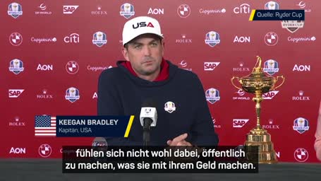 Bradley verteidigt US-Zahlungen im Ryder Cup