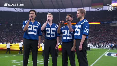 German Gents performen die Nationalhymne