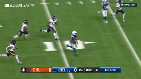 Touchdown! Taylor findet die Lücken in der Bears-Defense