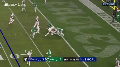 Josh Allen rumpelt in die Endzone zum Touchdown