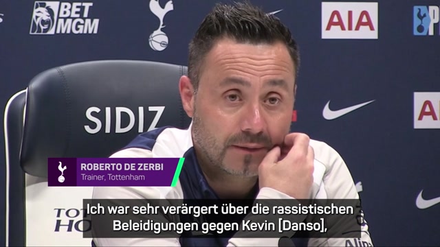 De Zerbi kritisiert Rassismus gegen Danso