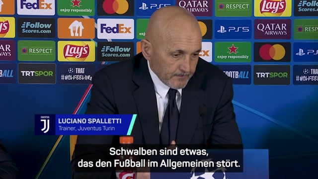 Spalletti: "Schwalben sind eine Beleidigung" Spalletti: "Schwalben sind eine Beleidigung"