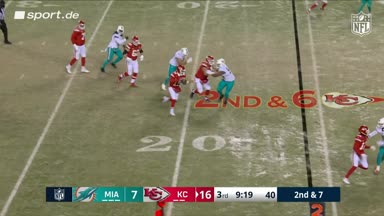 Mahomes verliert ein Stück seines Helms