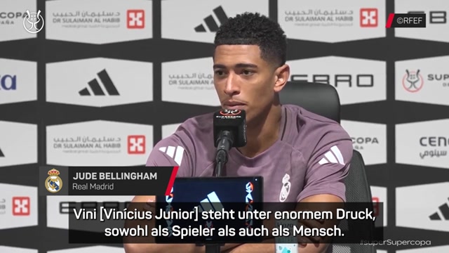 Rückhalt für Vinicius: Bellingham spricht Klartext Rückhalt für Vinicius: Bellingham spricht Klartext