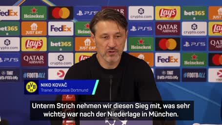 Kovac: "Wichtiger Sieg nach der Niederlage in München"