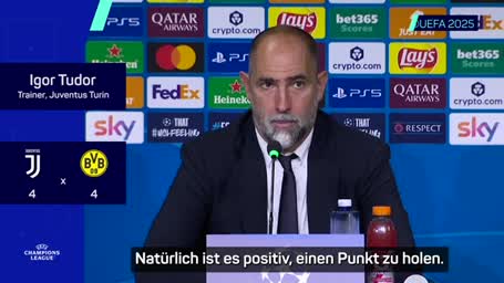 Tudor nach 4:4: "Positiv, einen Punkt zu holen"
