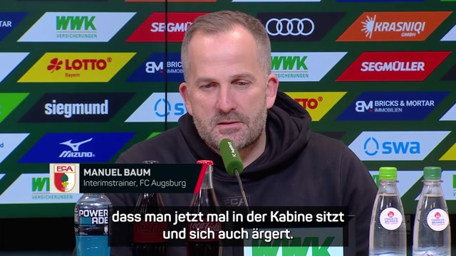 Baum: "Gut, dass man sich auch ärgert"