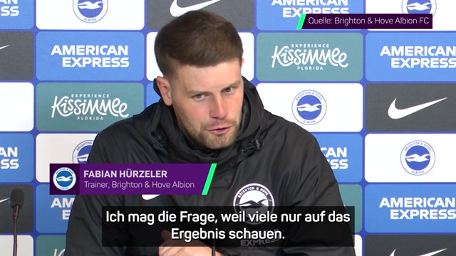 Hürzeler stolz auf Brightons Auftritt