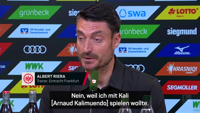 Riera lobt Burkardt trotz Bankplatz