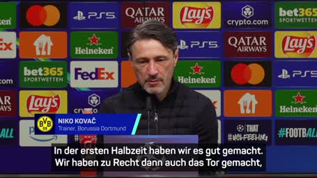 Kovac moniert "zwei verschiedene Halbzeiten"