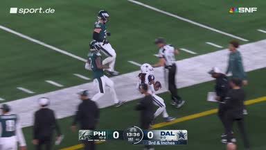 Highlights: Cowboys schocken die Eagles