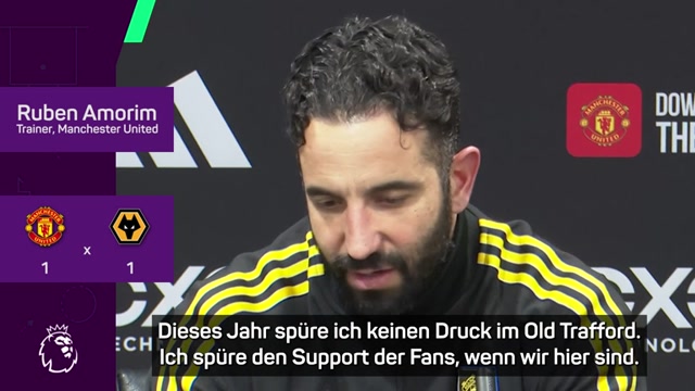 Amorim: "Ich spüre keinen Druck"