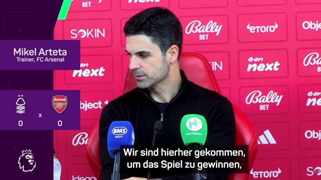 Arsenal-Coach Arteta verärgert