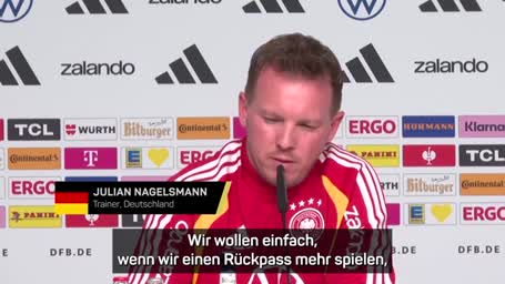 Nagelsmann fordert mehr Mut vor Duell mit Slowakei Nagelsmann fordert mehr Mut vor Duell mit Slowakei