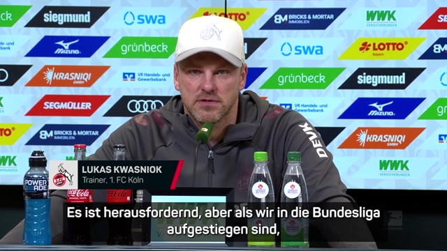 Kwasniok: "Gehen nicht mit geschlossenen Augen durchs Leben"