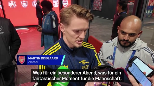 Ødegaard und Calafiori glücklich über CL-Finale