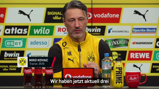 Das sagt Kovac zur BVB-Personalnot