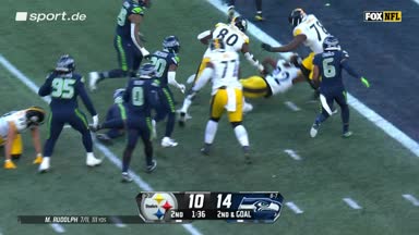 Najee Harris stolpert sich zum Touchdown