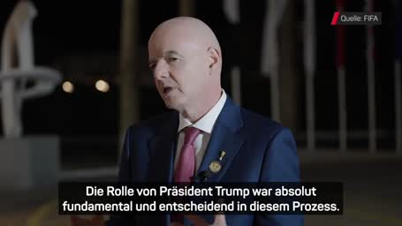 Infantino: "Ohne Trump kein Frieden"