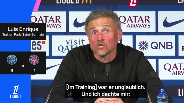 Enrique zu Dembélés Traumtor: "Deshalb lieben wir ihn" Enrique zu Dembélés Traumtor: "Deshalb lieben wir ihn"