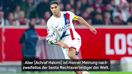 Enrique über Hakimi: Bester Rechtsverteidiger der Welt Enrique über Hakimi: Bester Rechtsverteidiger der Welt