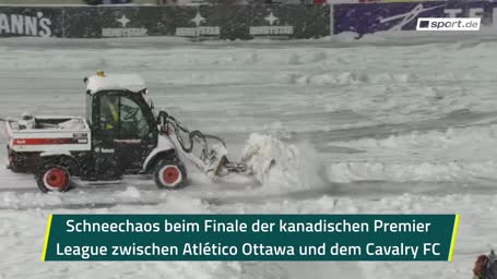 Irre Bilder: Kanada-Finale versinkt im Schnee