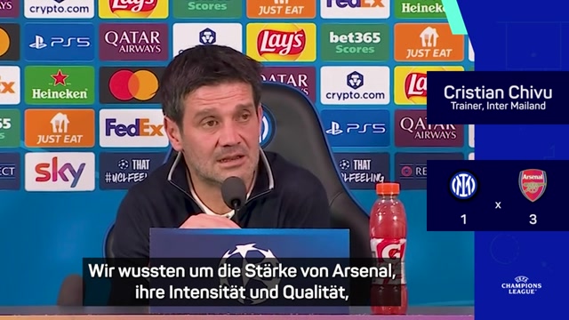 Chivu: "Arsenal war eiskalt und hat verdient gewonnen"