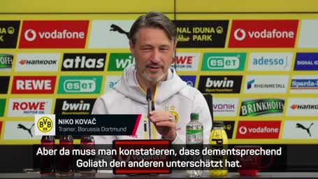 David gegen Goliath? Kovac: "Werden nicht unterschätzt"