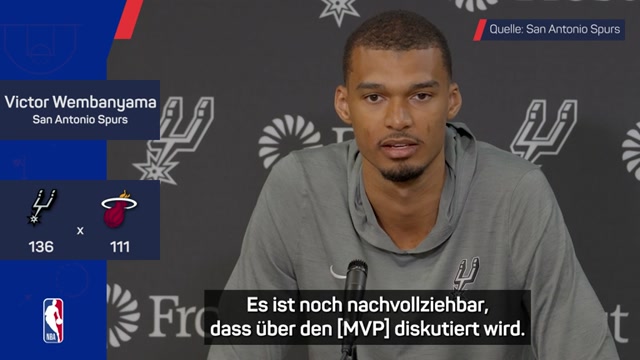 Wembanyama erhebt Anspruch auf NBA-MVP