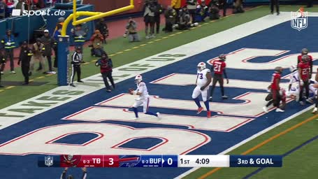 Allen wird zum ersten Bills-TD gepusht