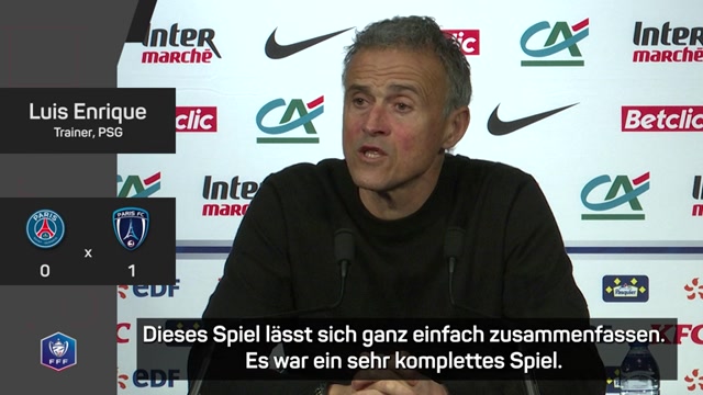 Enrique: PSG-Pokal-Aus "nicht fair"