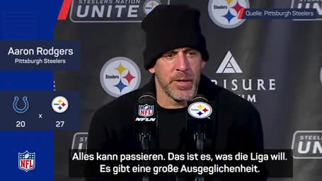 Rodgers: Wichtiger Sieg für Pittsburgh