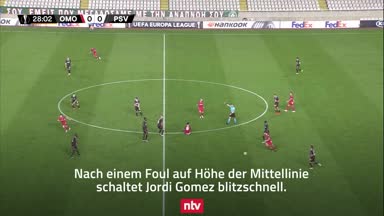 Gegen Götzes PSV: Wahnsinns-Tor in der Europa League